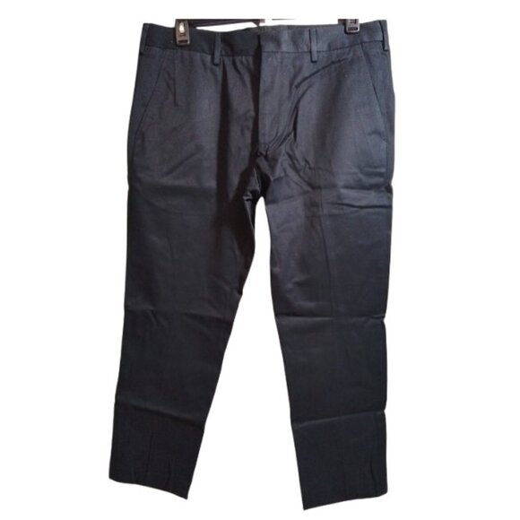 Lands' End Men's No Iron Slim Fit Plain Twill Pants - Black - 37x29 - NWOT - Picture 1 of 2